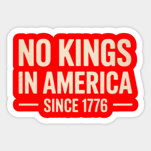 No-Kings-In-America Sticker